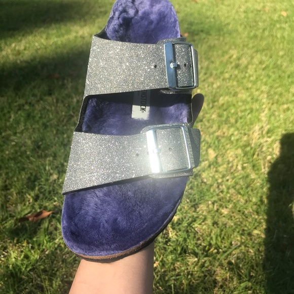 Birkenstock Shoes - Birkenstock glitter shearling line sz 37(6-6.5)